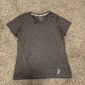 Grey active Reebok short sleeve top size:S/M